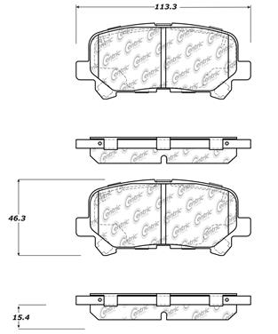 Disc Brake Pad Set CE 103.15850