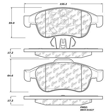 Disc Brake Pad Set CE 103.16270