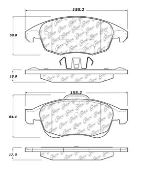 Disc Brake Pad Set CE 103.17170