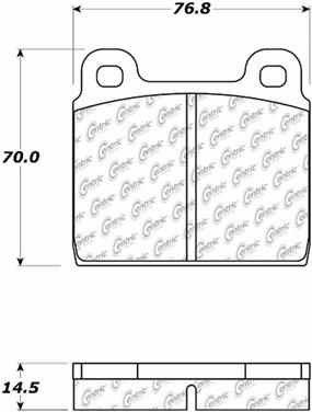 Disc Brake Pad Set CE 104.00450