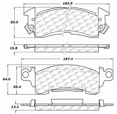 Disc Brake Pad Set CE 104.00521