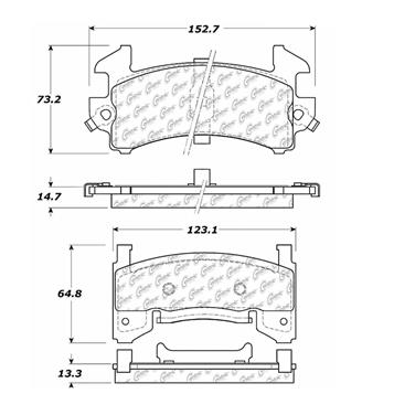 Disc Brake Pad Set CE 104.01540