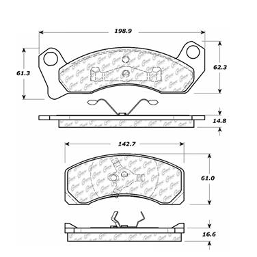 Disc Brake Pad Set CE 104.02000