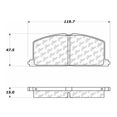 Disc Brake Pad Set CE 104.02420