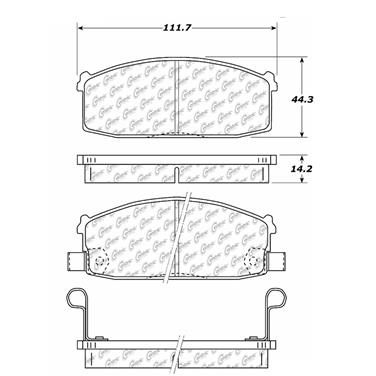 Disc Brake Pad Set CE 104.02740