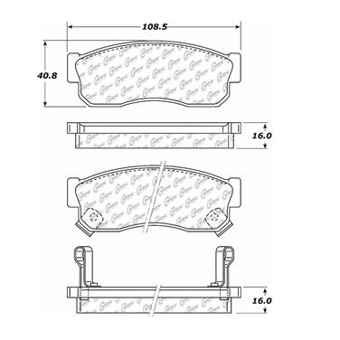 Disc Brake Pad Set CE 104.02750