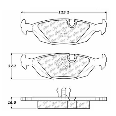 Disc Brake Pad Set CE 104.02790