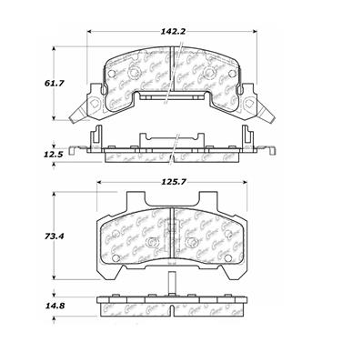 Disc Brake Pad Set CE 104.02890