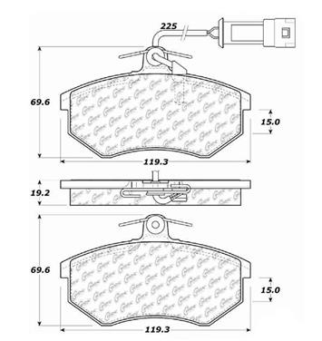 Disc Brake Pad Set CE 104.02900