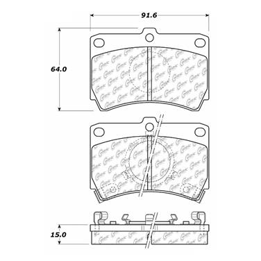 Disc Brake Pad Set CE 104.03190