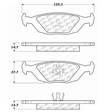 Disc Brake Pad Set CE 104.03220