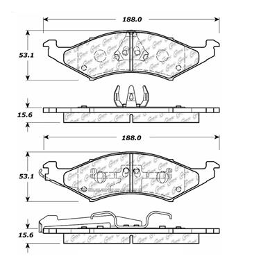 Disc Brake Pad Set CE 104.03240