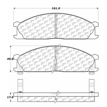 Disc Brake Pad Set CE 104.03330