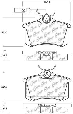 Disc Brake Pad Set CE 104.03401