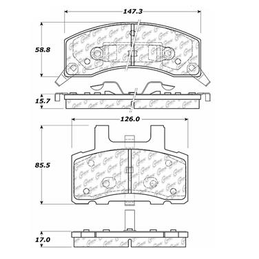 Disc Brake Pad Set CE 104.03700