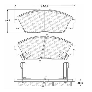 Disc Brake Pad Set CE 104.03730