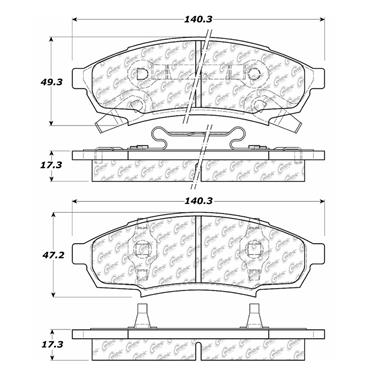 Disc Brake Pad Set CE 104.03760