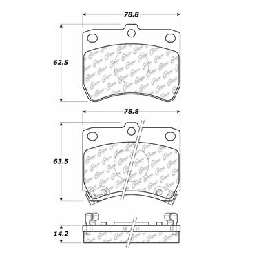 Disc Brake Pad Set CE 104.04020