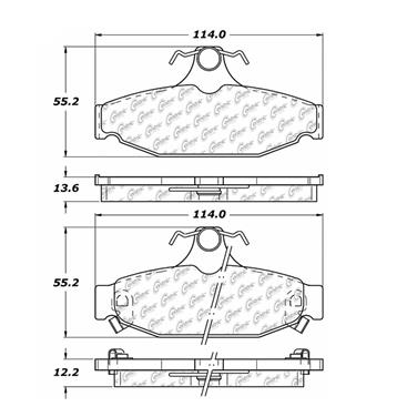 Disc Brake Pad Set CE 104.04130