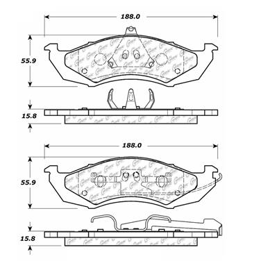 Disc Brake Pad Set CE 104.04170