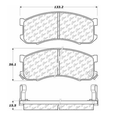 Disc Brake Pad Set CE 104.04280