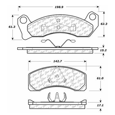 Disc Brake Pad Set CE 104.04310