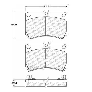 Disc Brake Pad Set CE 104.04660