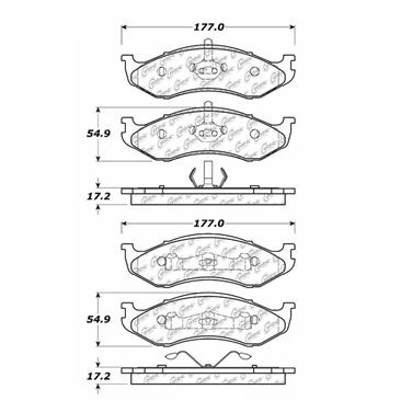 Disc Brake Pad Set CE 104.04770