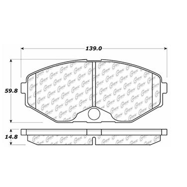 Disc Brake Pad Set CE 104.04860