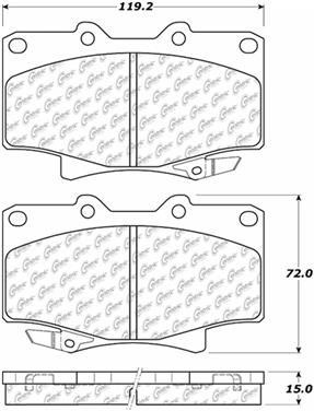 Disc Brake Pad Set CE 104.05020