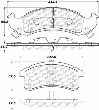 Disc Brake Pad Set CE 104.05050