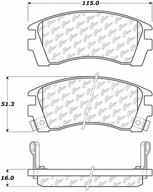 Disc Brake Pad Set CE 104.05090