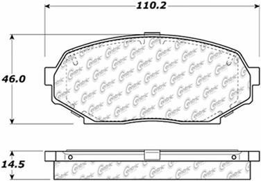 Disc Brake Pad Set CE 104.05250