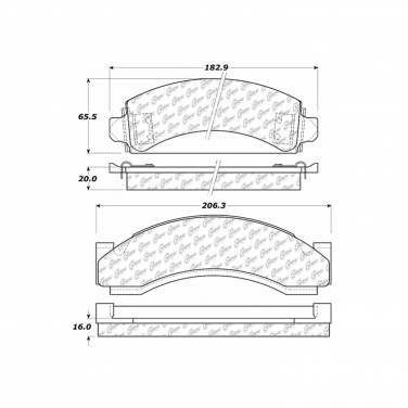 Disc Brake Pad Set CE 104.05430