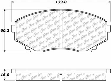 Disc Brake Pad Set CE 104.05510