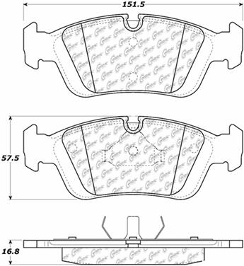 Disc Brake Pad Set CE 104.05580