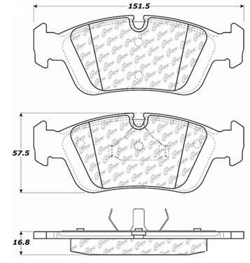 Disc Brake Pad Set CE 104.05581