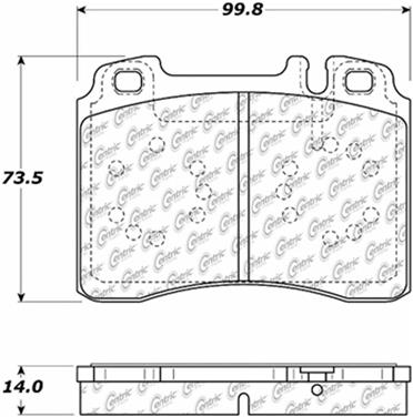 Disc Brake Pad Set CE 104.05611