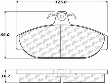 Disc Brake Pad Set CE 104.05650