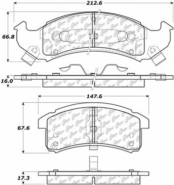 Disc Brake Pad Set CE 104.06230