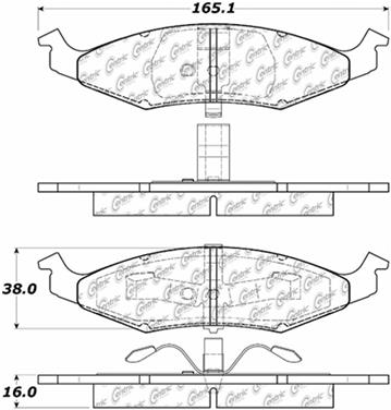 Disc Brake Pad Set CE 104.06330