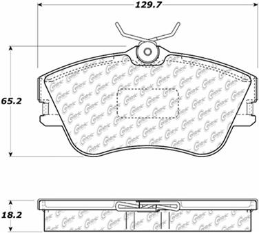 Disc Brake Pad Set CE 104.06380