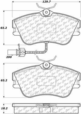 Disc Brake Pad Set CE 104.06381