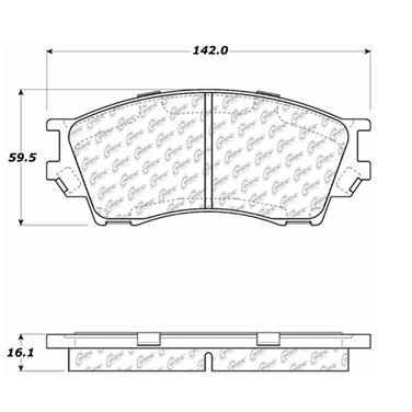 Disc Brake Pad Set CE 104.06430