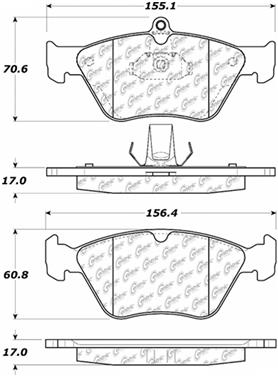 Disc Brake Pad Set CE 104.06440