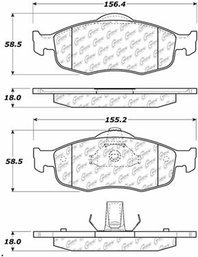 Disc Brake Pad Set CE 104.06480