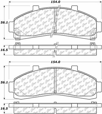 Disc Brake Pad Set CE 104.06520