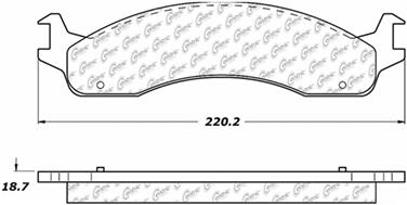 Disc Brake Pad Set CE 104.06550