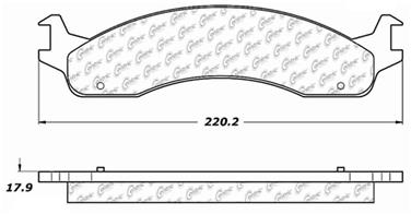 Disc Brake Pad Set CE 104.06551