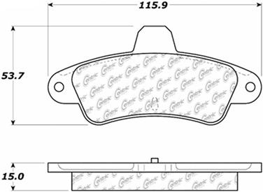 Disc Brake Pad Set CE 104.06610